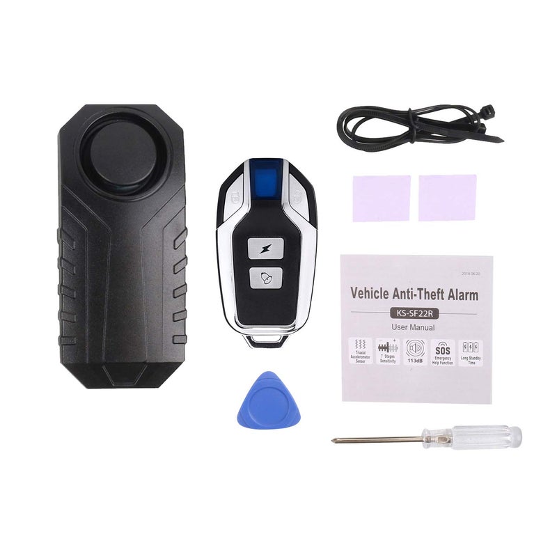 Mengshen Updated Anti Theft Bicycle Alarm, 113dB Waterproof Wireless Alarm with Remote Control for Bike, E-Bike, Motorcycle, Scooter, Trailer - Image 4